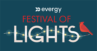 Festival of Lights logo on a blue background