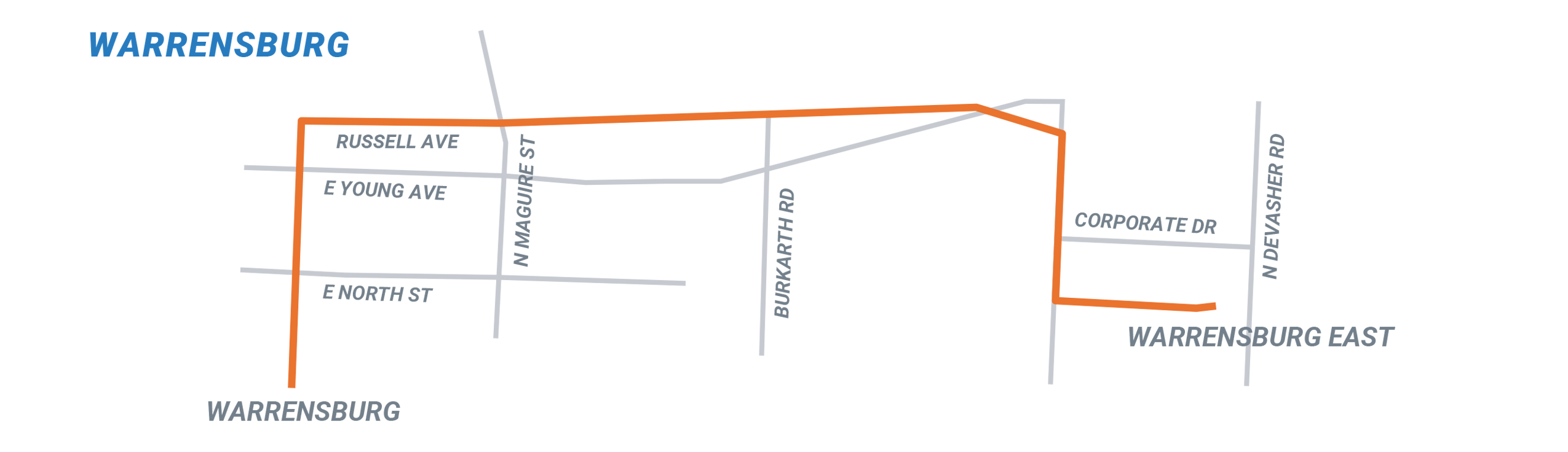 Warrensburg Upgrade Map