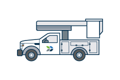 Bucket Truck graphic Bucket Truck graphic